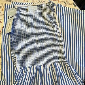 Hill House Home Cosima Dress - Blueberry Stripe S - NWT
